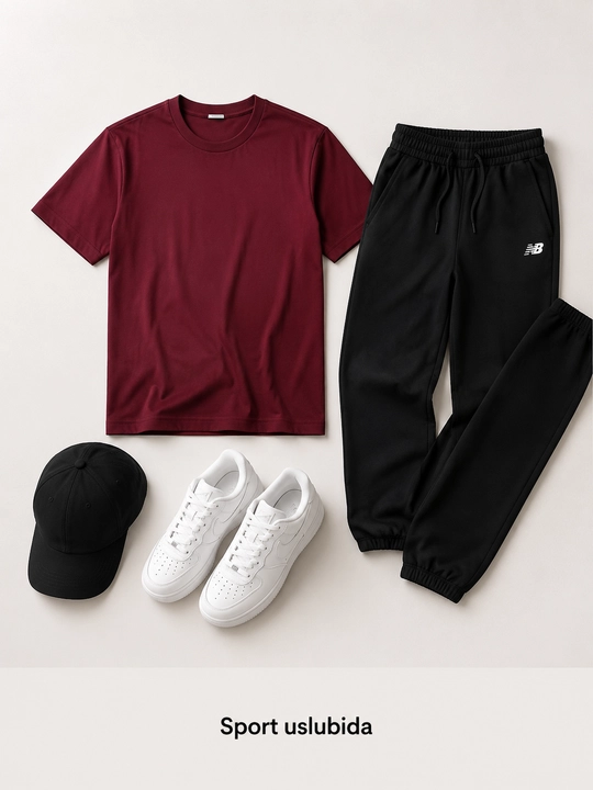 Erkaklar futbolkasi Regular Fit, 100% paxta, Basic Casual, Dumaloq yoqali