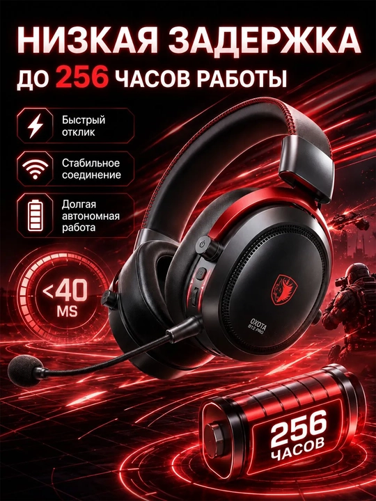 SADES SA-812 PRO mikrofonli geymer quloqchin, simsiz, Bluetooth/2.4G/USB-C
