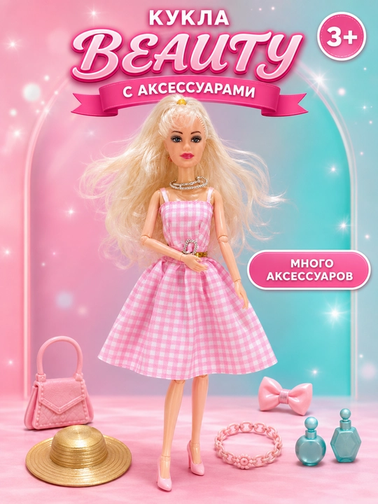Qo'g'irchoqlar — Barbie Beauty qo'g'irchoq 3+ qizlar uchun - 