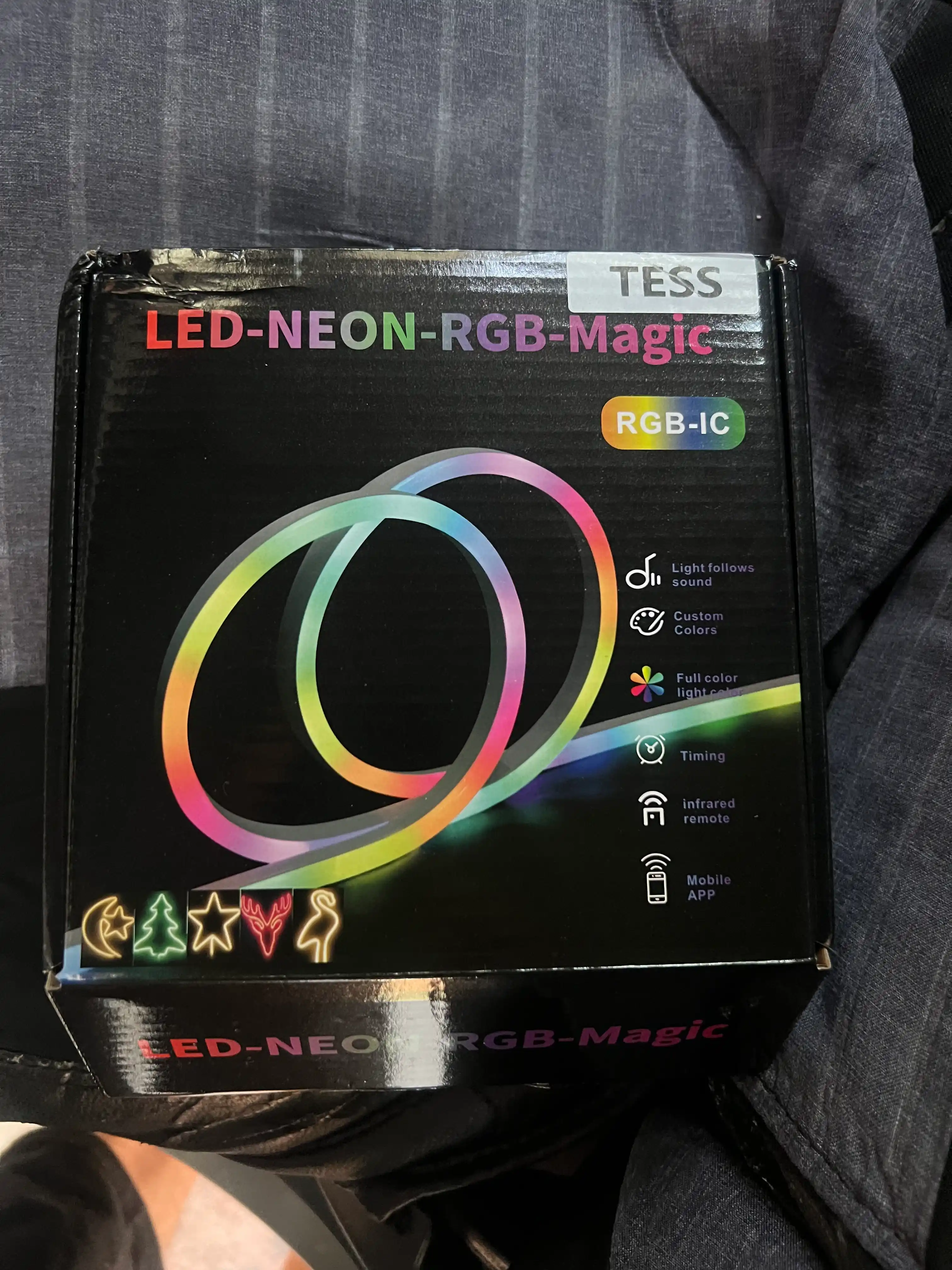 LED, lenta, TESS, Smart RGB IC Neon 5m USB, pult va ilova bilan LED подсветка