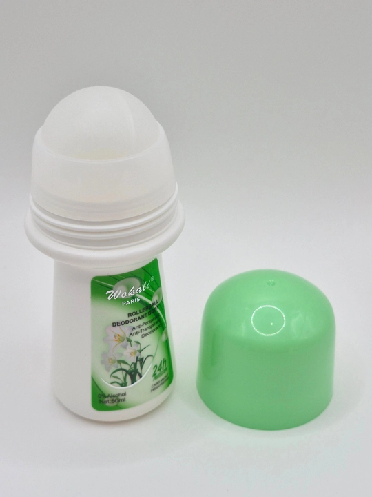 Rolikli dezodorant-antiperspirant Wokali Rollerball nilufar ifori, 24 soat himoya, 50 ml - 