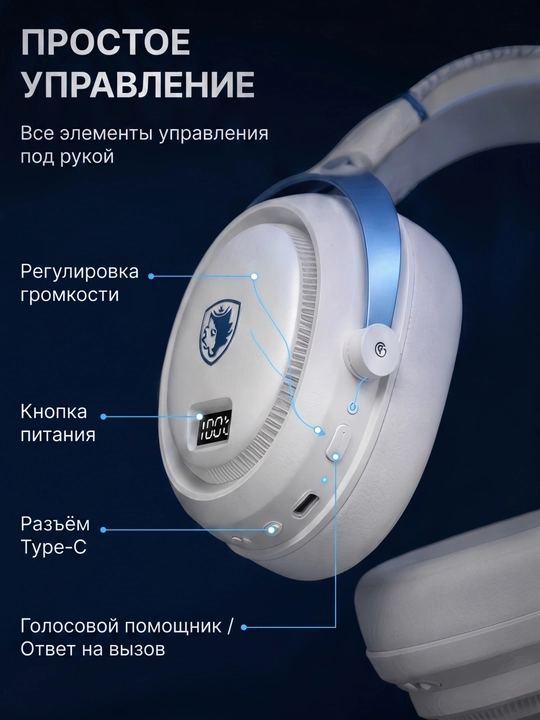 SADES SA-812 PRO mikrofonli geymer quloqchin, simsiz, Bluetooth/2.4G/USB-C