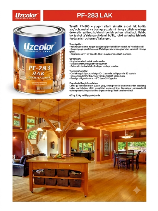 UZCOLOR Premum  lak PF 283