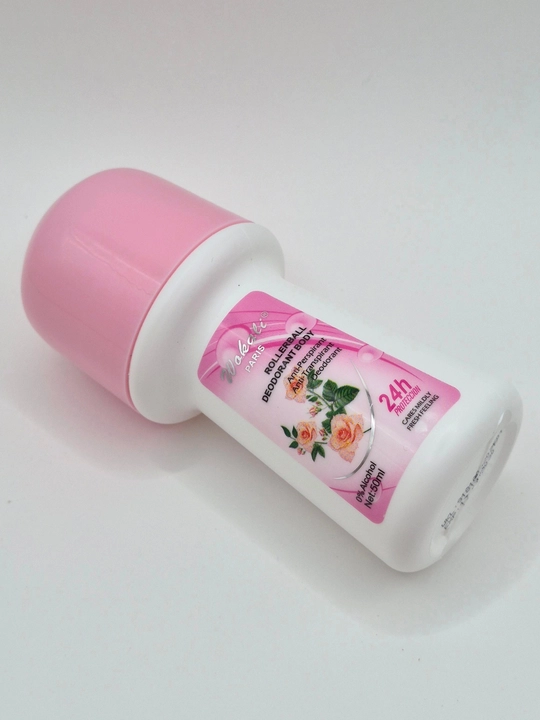 Rolikli Wokali Paris Rollerball Deodorant Body (Atirgul ifori), 24 soat himoya, 50 ml - 