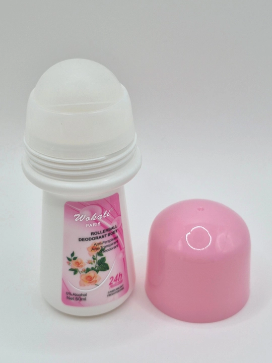 Rolikli Wokali Paris Rollerball Deodorant Body (Atirgul ifori), 24 soat himoya, 50 ml