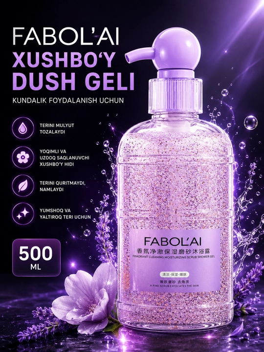 Ароматизированный гель для душа FABOL'AI, для ежедневного использования, 500 мл - 