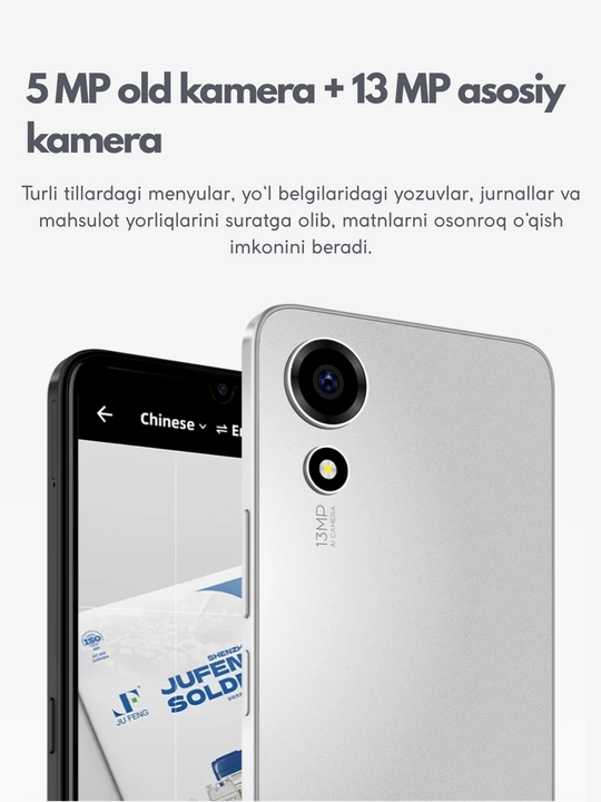 Smartfon HONOR CHOICE T10, 2ta sim,5000mAh,HD ekran,1 Yil kafolat