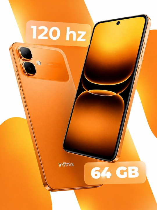 Смартфон Infinix Smart 20 4GB/128GB NFC, экран 120Гц, аккумулятор 5000 мАч