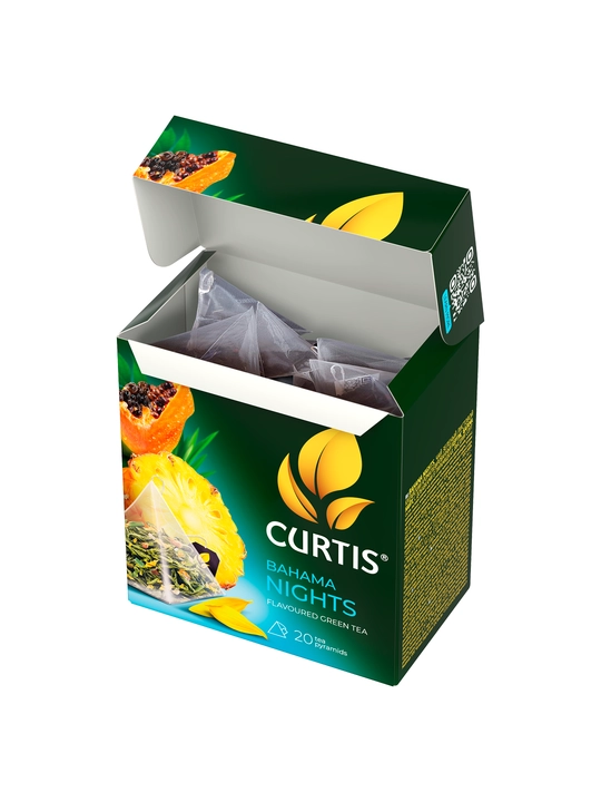 Ko‘k choy piramidali Curtis "Bahama Nights" ananas bo‘laklari bilan, 20 dona