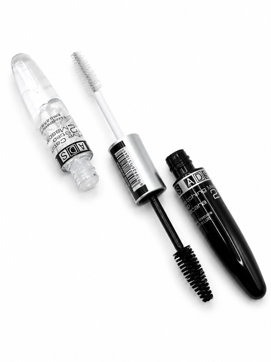 Kipriklar uchun 2 bosqichli tush ADS Eye Catching 2 Step Mascara uzaytiruvchi va hajm