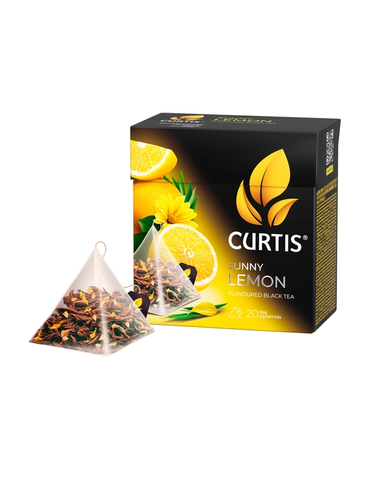 Qora choy piramidali Curtis "Sunny Lemon", 20 dona