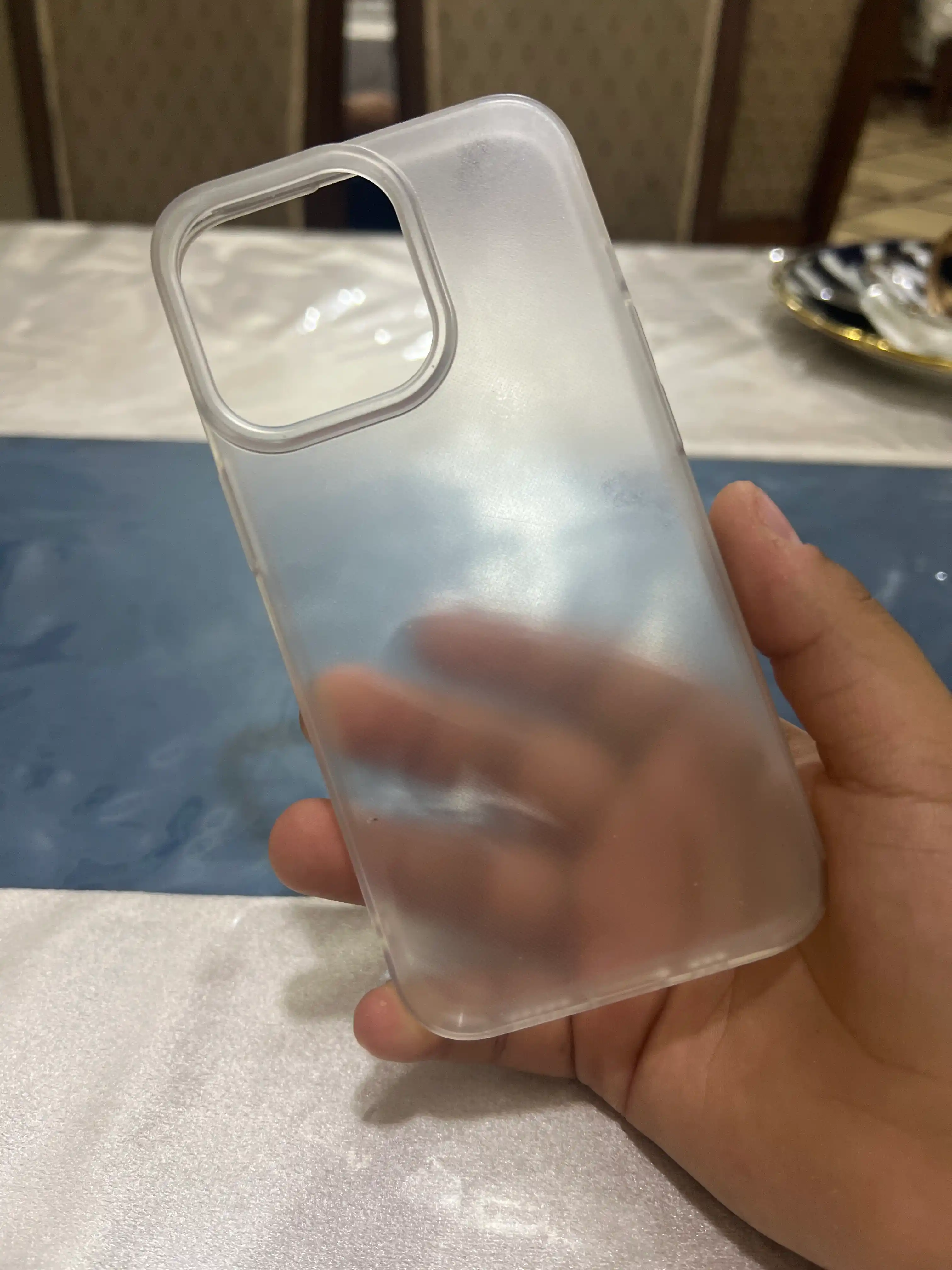 Матовый прозрачный чехол на iPhone X, 11, 12, 13, 14, 15, 16, 17 Pro, Pro Max