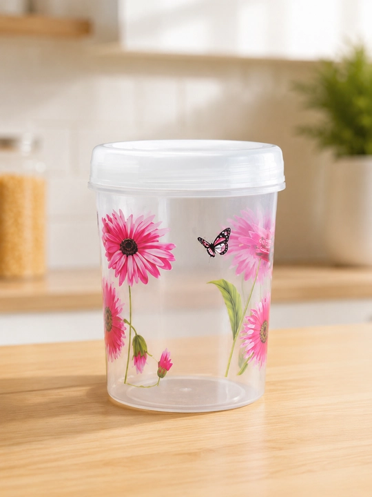 Oziq-ovqat mahsulotlarini saqlash uchun qopqoqli plastik idish (0,9 l / 4 l / 6 l) - 