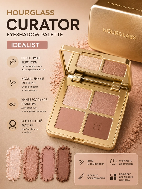 Hourglass Curator Eyeshadow Palette палетка теней для век Idealist - 