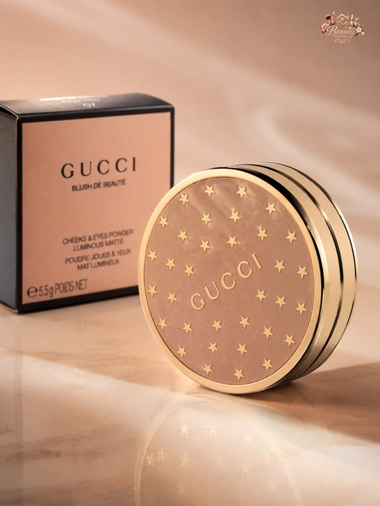 Румяна для лица и глаз, нежно-розовый оттенок, Gucci Blush de Beauté 07 True Pink, 5,5 г