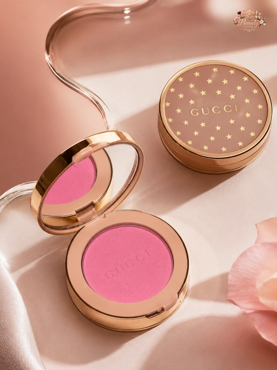 Румяна для лица и глаз, нежно-розовый оттенок, Gucci Blush de Beauté 07 True Pink, 5,5 г