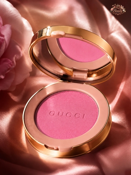 Румяна для лица и глаз, нежно-розовый оттенок, Gucci Blush de Beauté 07 True Pink, 5,5 г