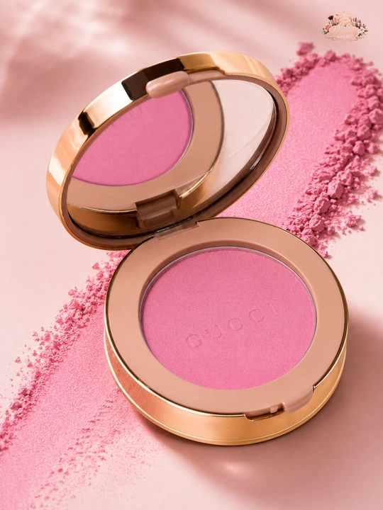 Румяна для лица и глаз, нежно-розовый оттенок, Gucci Blush de Beauté 07 True Pink, 5,5 г