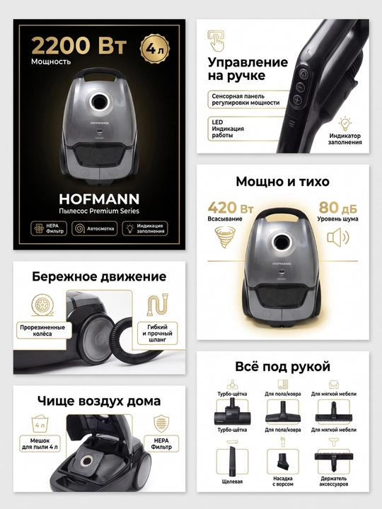 Пылесосы от Hofmann