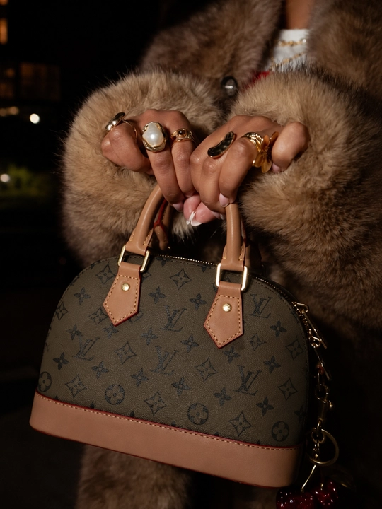Qizlar uchun Louis Vuitton uslubidagi klassik luis vitton klach sumka mini sumka