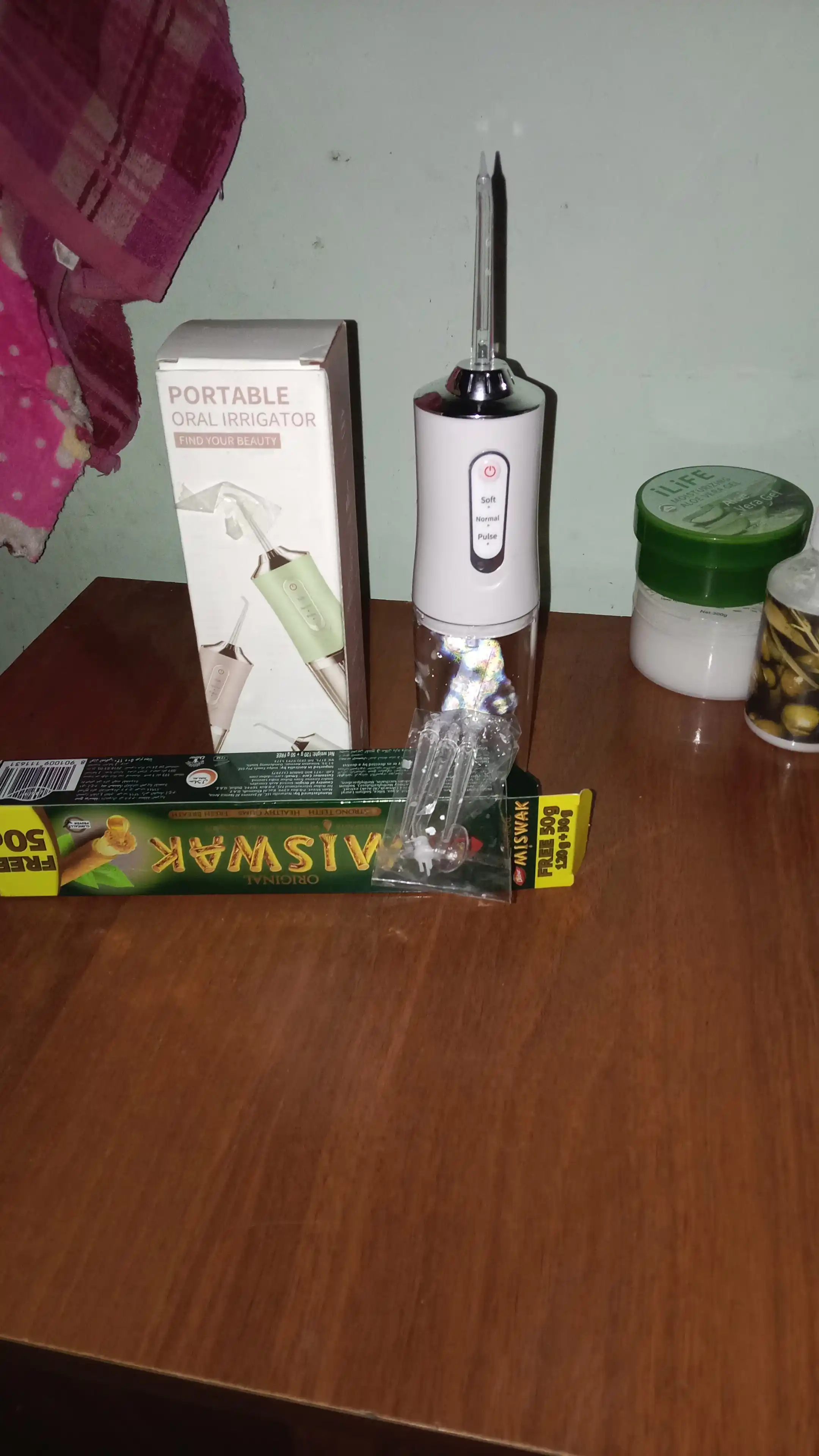 Ирригатор для полости рта, 230 мл, USB, 3 режима 4 насадки, портативный, водонепроницаемый