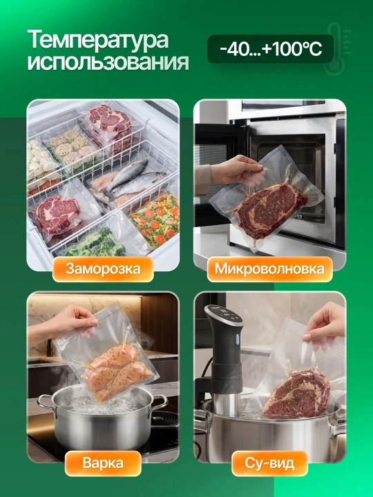 Рифленые пакеты для вакууматора — свежесть продуктов надолго