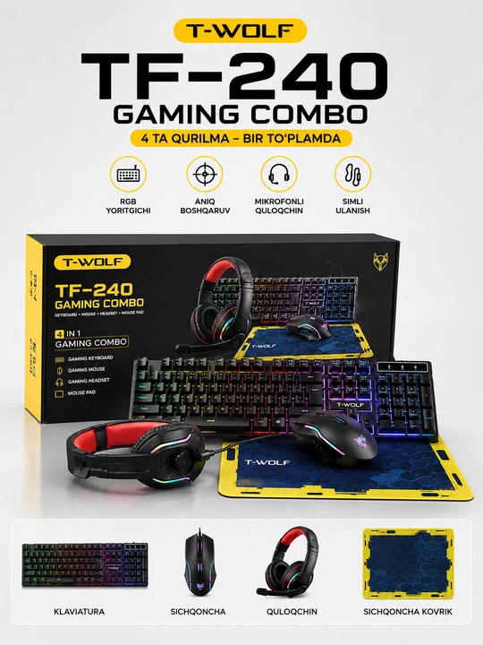 T-WOLF TF-240 GAMING COMBO