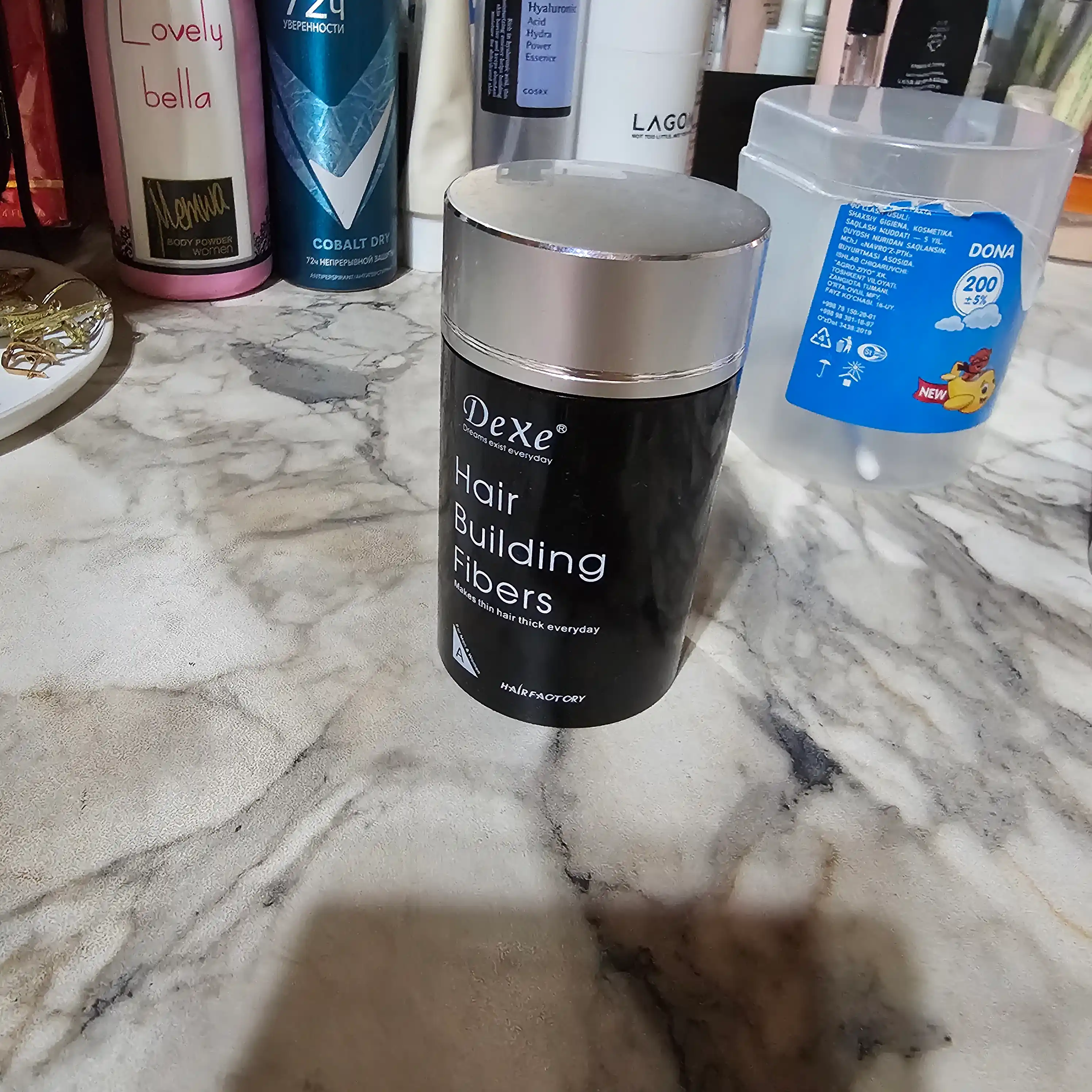 Пудра загуститель для волос Dexe Hair Building Fibers