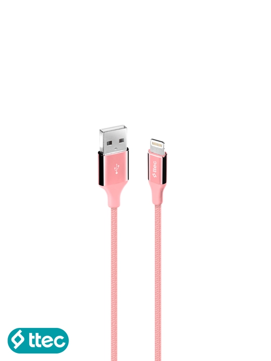 TTEC USB-A – Lightning zaryadlash kabeli, alyuminiy korpus, 120 cm, iPhone