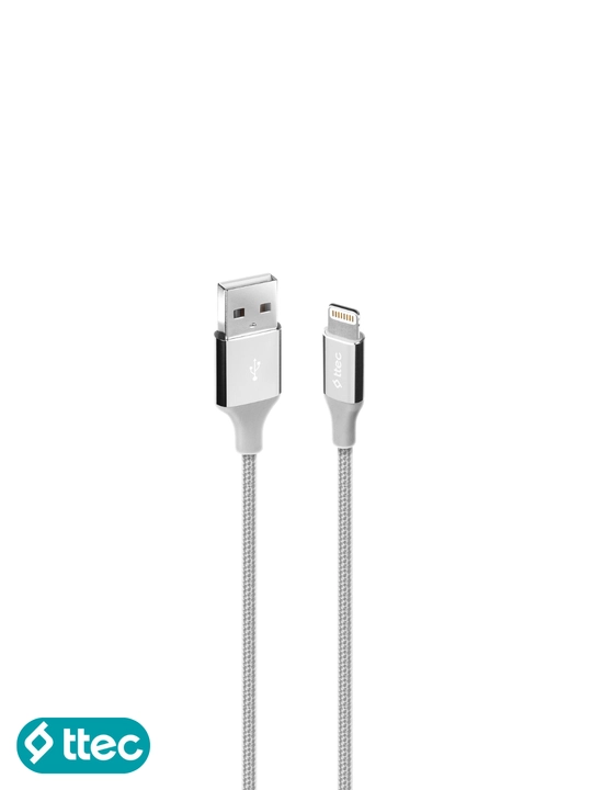 TTEC USB-A – Lightning zaryadlash kabeli, alyuminiy korpus, 120 cm, iPhone