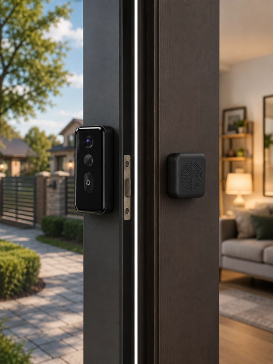 Smart Doorbell Aqlli Video Qo‘ng‘iroq, 2K HD, Wi-Fi, Tungi Ko‘rish