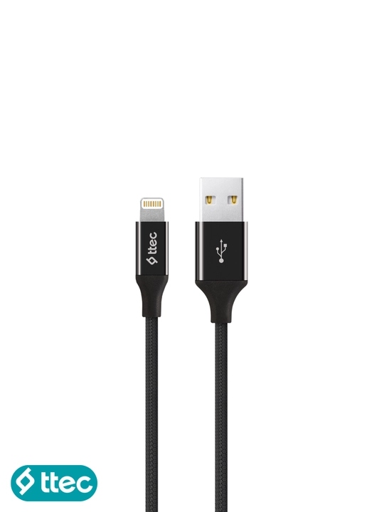 TTEC USB-A – Lightning zaryadlash kabeli, alyuminiy korpus, 120 cm, iPhone