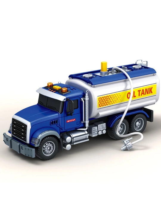 O'yinchoq yoqilg'i tashuvchi Tank Truck, ovoz va yorug'lik effektli - 