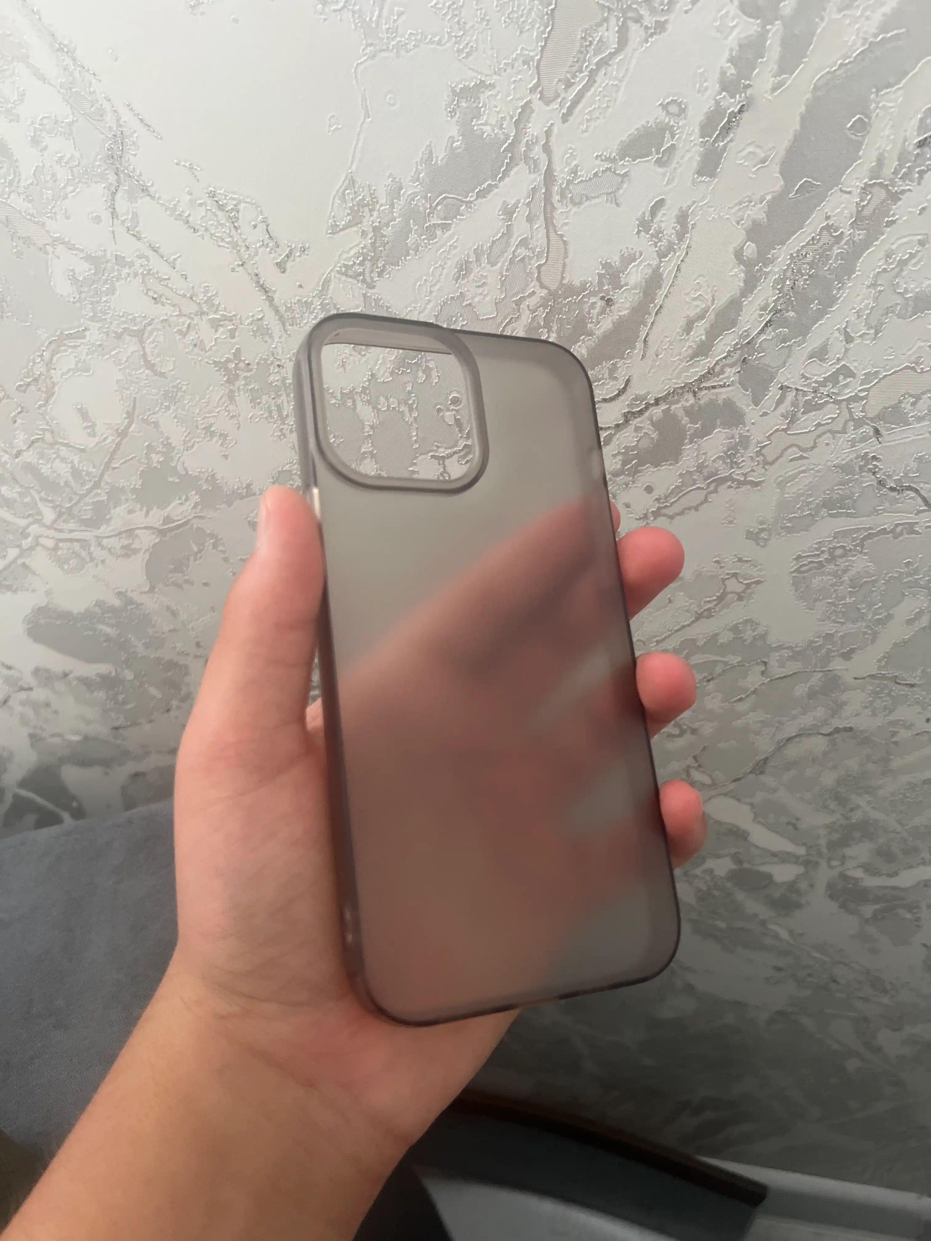 Матовый прозрачный чехол на iPhone X, 11, 12, 13, 14, 15, 16, 17 Pro, Pro Max