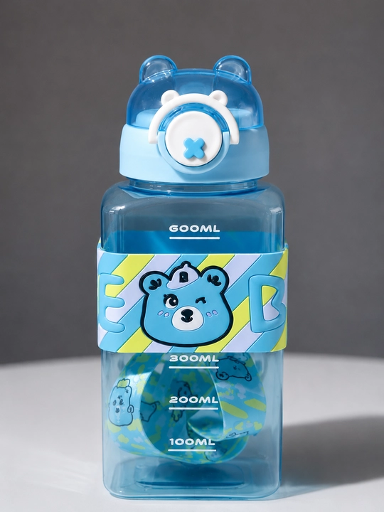 Детская спортивная бутылка для воды с трубочкой BPA FREE, герметичная, 500 мл - 