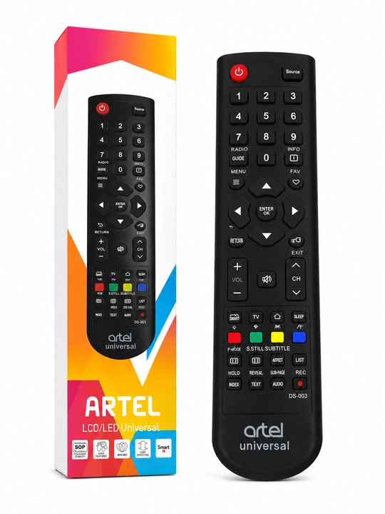Artel va Smart TV televizorlari uchun universal pult, sozlash talab etilmaydi