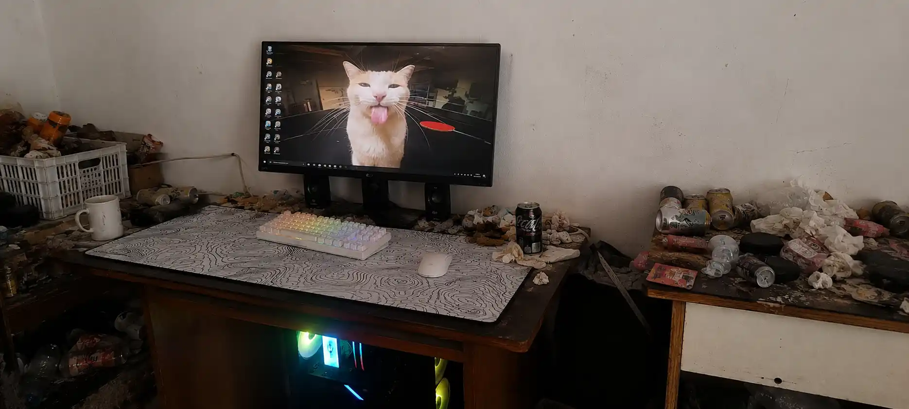 Игровой - офисный коврик для мыши, большой mouse pad, размер 90 × 40 × 3