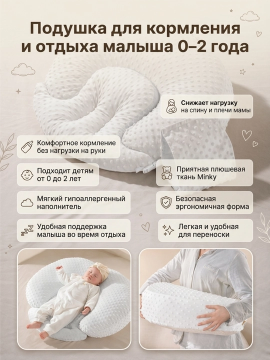 Подушка 3 в 1 для беременных и кормящих мам подходит для путешествий для детей от 0 до 2 лет