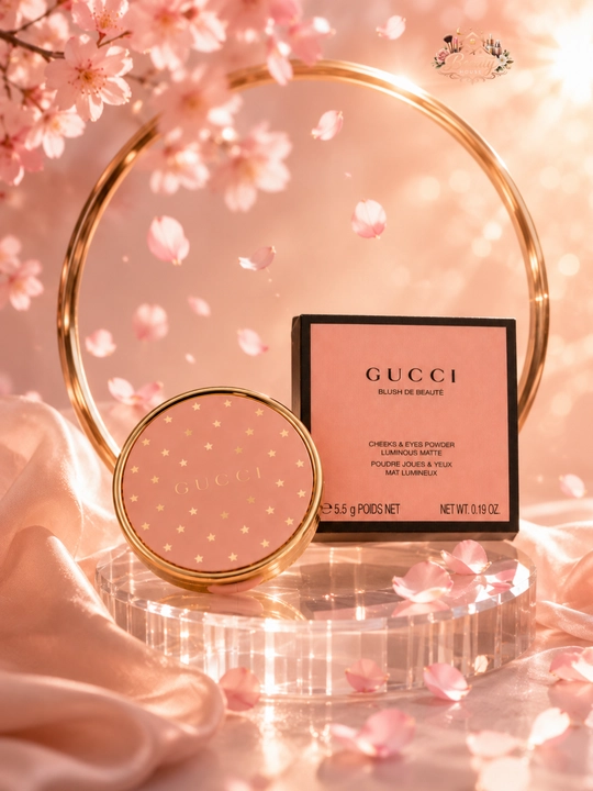 Румяна для лица и глаз, нежно-розовый оттенок, Gucci Blush de Beauté 07 True Pink, 5,5 г