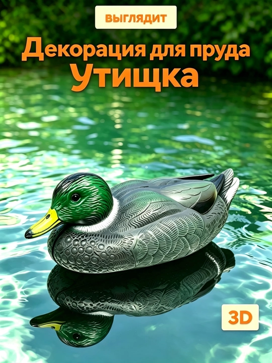 Плавающая ловушка для кряквы / Декоративный элемент для водоема