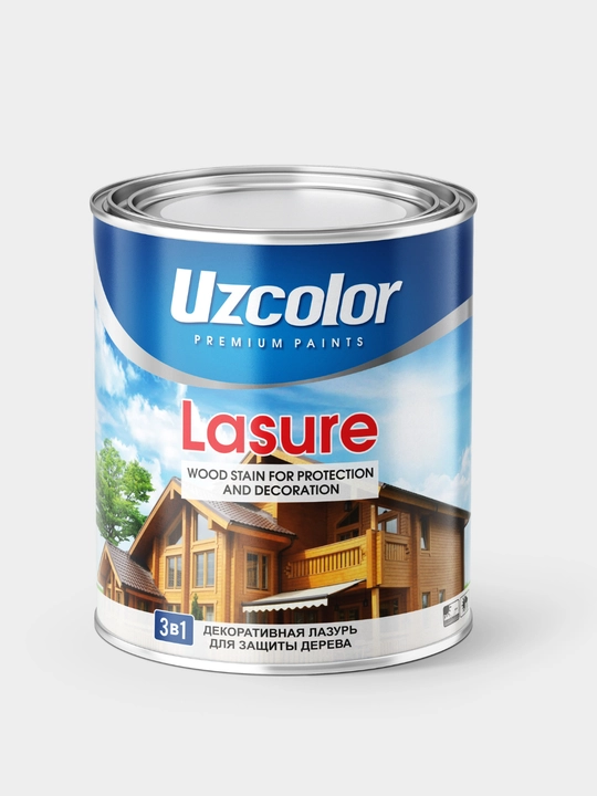 Uzcolor Lasure используется для защиты и декорирования деревянных поверхностей