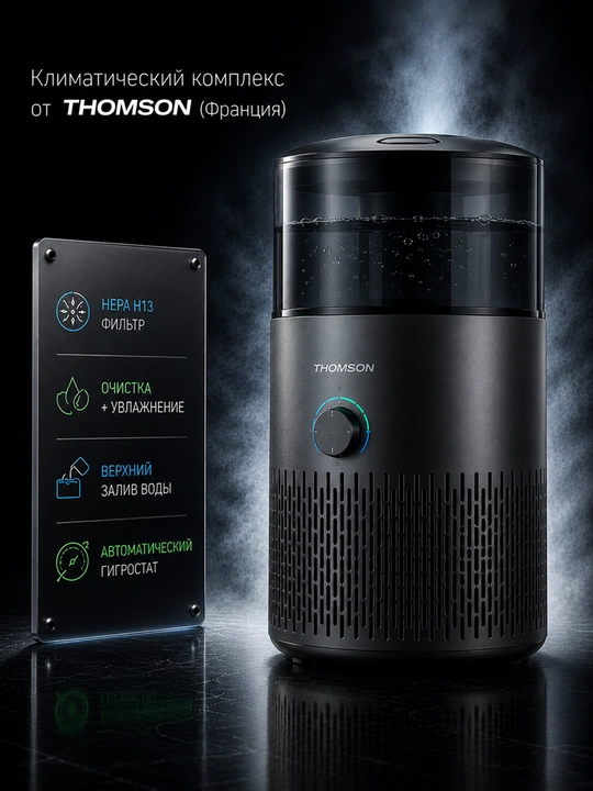 Климатический комплекс Thomson PH30M01, увлажняет и очищает воздух - 