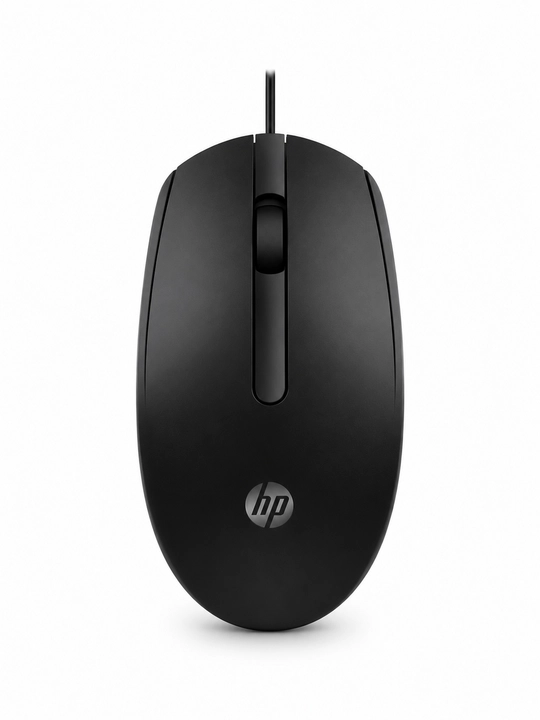 Проводная мышь HP M10 — проводная USB-оптическая мышь, 1200 DPI, 3 кнопки, черная