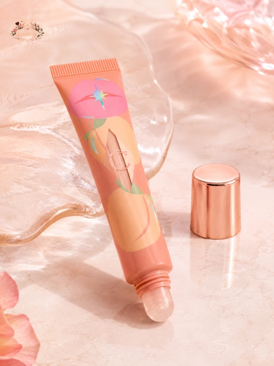 Shaftolili lab yog‘i va yaltiroq gloss,Charlotte Tilbury Unreal Lips Pure Peach, 14 ml
