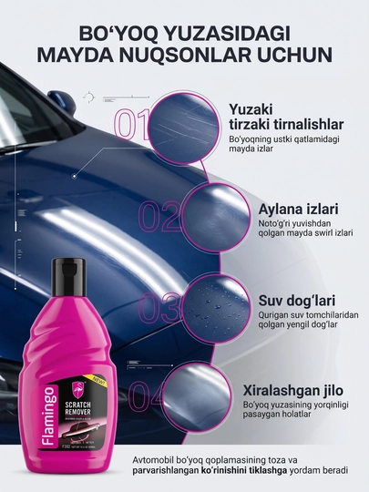 Средство для удаления царапин с кузова автомобиля — Scratch Remover, 250–300 мл