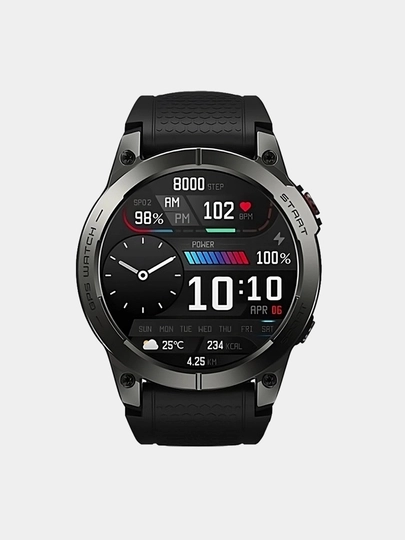 Smart watch Zeblaze Stratos 3 AMOLED 466x466, GPS, Bluetooth qo'ng'iroq, IP68, puls SpO2