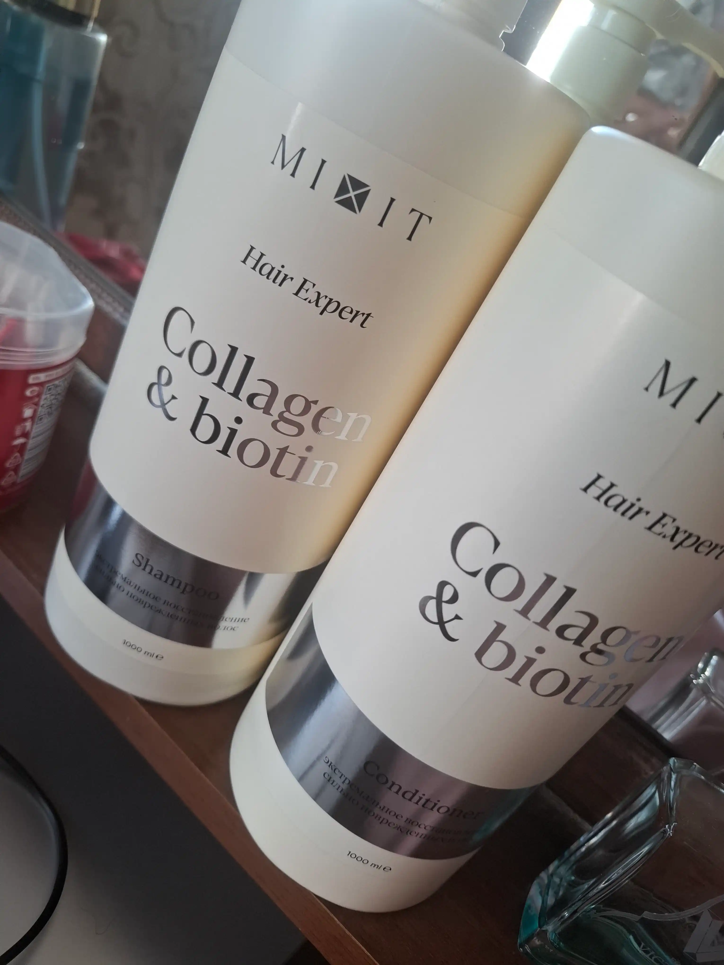 Kollagen va biotin bilan sochlarni tiklovchi to‘plam — MIXIT (2 in 1)