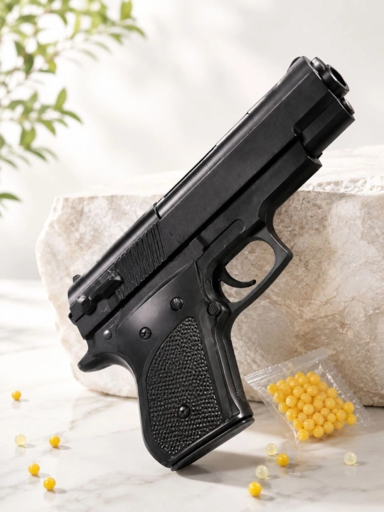 Пистолет M645, игрушечный пистолет, детский, металлический