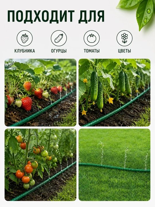 Шланг для капельного полива 7,5 м