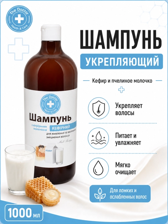 Шампунь для волос The Doctor, против выпадения и для укрепления, 5 видов, 1000 мл - 